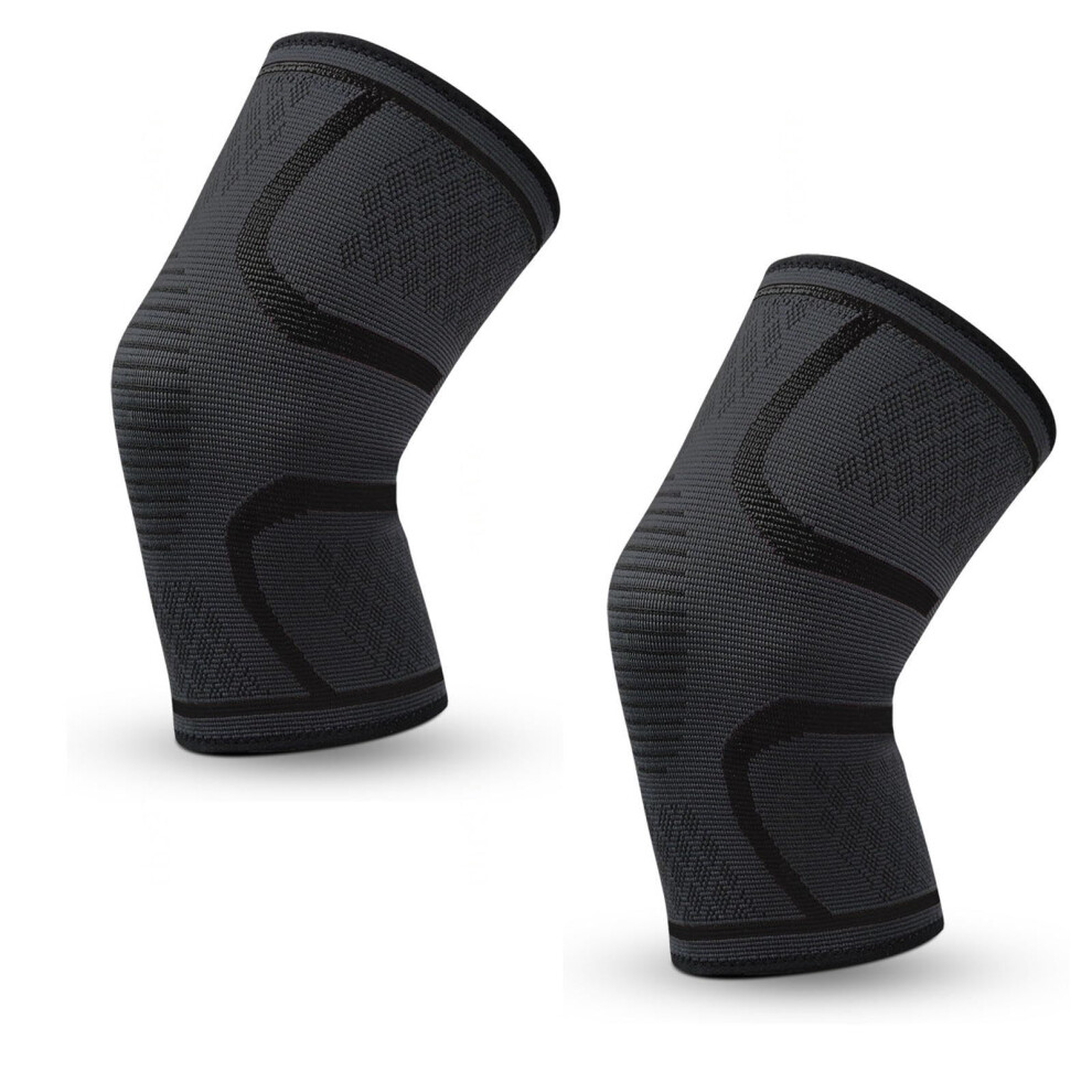 Knee Support Compression Sleeve for Pain Relief, Running, Training, Gym, Hiking, Arthritis, ACL, PCL, Size E-S
