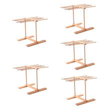 Noodle Drying Rack Pack of 5, Stainless Steel Hanging Noodle Stand, Adjustable Fresh Noodle Hanger for Home Use