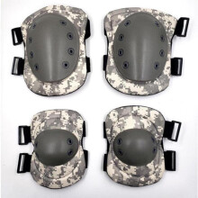 Ellenbogen Knieschoner Radfahren Sport Schützende Motorrad Knieschoner für Erwachsene, Verstellbare Pads, Schwarz, Outdoor Sicherheit