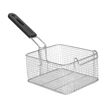 Frying Basket with Handle, 19.7cm x 17cm x 10cm Roasting Serving Basket for Kitchen and Cafe, Ideal for French Fries and Onion Rings