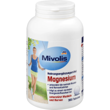 Mivolis Magnesium Tablets 300 Dietary Supplement for Muscle