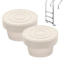 Pool Ladder with Rubber End Caps, Soft Fit, 4.8 cm, Indoor Pool Compatible, Rubber Buffer for Protecting the Pool Ladder