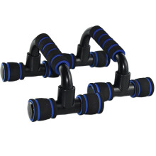 Push Up Board Push Up Stand Bars with Sponge Hand Grips for Chest Muscle Exercise and Bodybuilding Fitness Training (Blue)