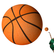 Indoor Basketball - PU Silent Foam Basketball Ball for Indoor Play, Size 5, Soft High-Density Mute Ball for Kids and Adults