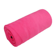 Fleece Sleeping Bag Insert for Outdoor Activities, Thermal Blanket Insert with Zipper, Warm Travel Blanket in Pink
