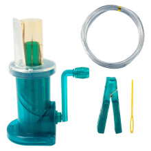 1Satz DIY Wool Winder Knitting Machine for Adults with Fish Tail Knot and Spiral Knot Instructions, Handcraft Tool