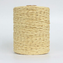 280m Natural Raffia Straw Yarn for Summer Knitting and Crocheting, Colorful Threads for Hats, Bags, Cushions, Baskets