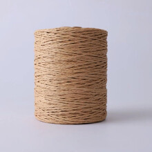 Natural Raffia Straw Yarn 280-300m Roll for Knitting Crochet DIY Summer Sun Hats Beach Bags Handmade Material G39