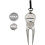 Golf Green Metal Divot Repair Tool with Marking Function, Durable Design for Golf Course Use, Compact Size 4