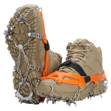 Winter Snow Spikes Ice Grippers with 18/19 Teeth for Men and Women Durable Traction Cleats for Outdoor Activities