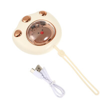 USB Warmer for Cats - Portable Winter Warmer, Compact White Plastic Design, Multifunctional Home and Outdoor Use