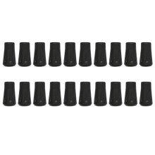 20pcs Walking Pad Antiskid Replacement Caps Reinforced Rubber Tips for Trekking Poles Hiking Gear Accessories
