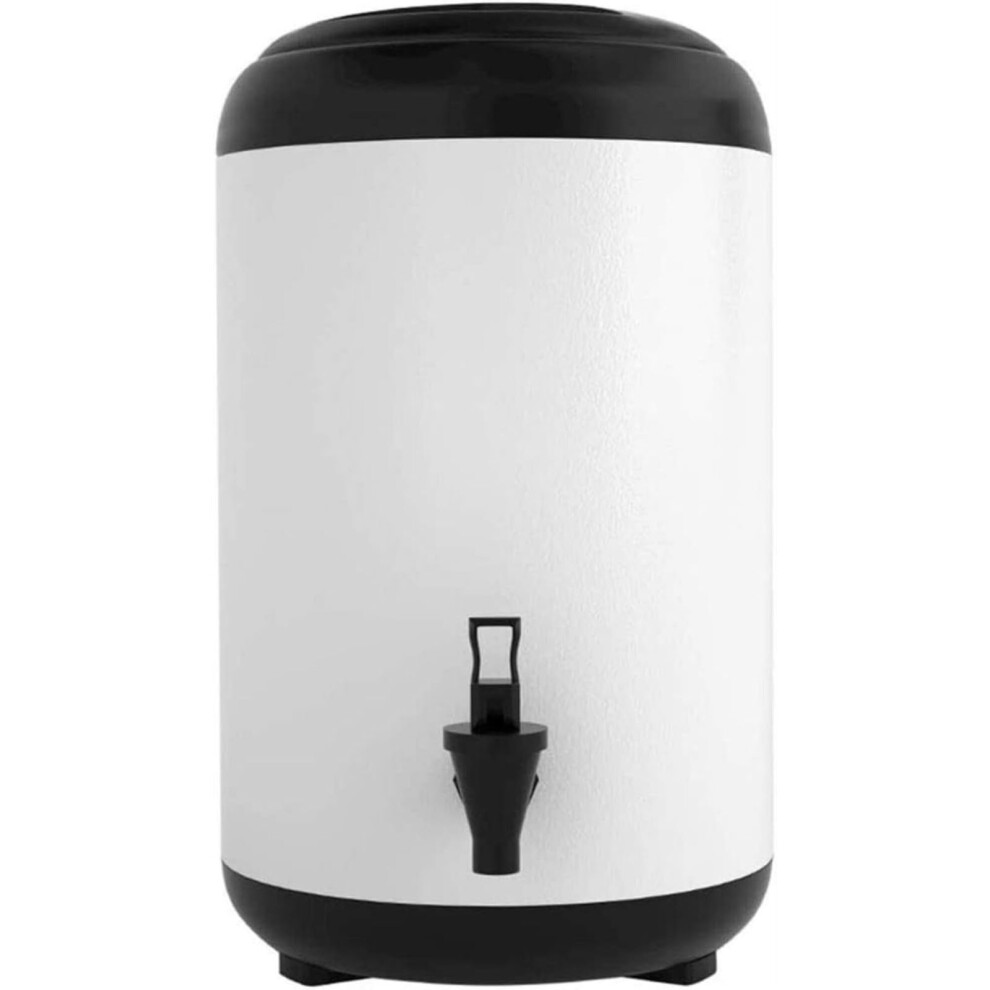 8L Insulated Drinking Dispenser Cooler, Stainless Steel Hot Milk Tea Barrel with Stand, Durable Insulation for Beverages-image-OPC-PJWDSCW-NEW