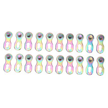 Speed Chain Links 10 Pairs, 9-Speed Colored, Compatible with Racing Bikes, Quick-Connect Chain Repair Accessories