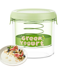 Yogurt Strainer with Lid, Stainless Steel Fine Mesh Filter for Yogurt, Cheese, and Soy Milk Making, Green Accessory