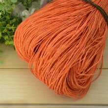 600M Natural Raffia Straw Yarn for Crochet, DIY Knitting Hats, Handbags, Baskets - 10mm Handmade Rattan Material