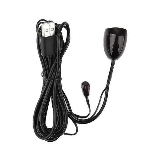 Set-top Box Infrared Remote Control Repeater Black IR Extension Cable USB Tw