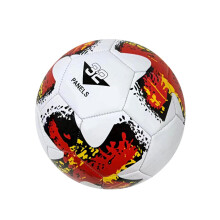 Machine-Stitched Size 5 Soccer Ball for Durability, White PVC Outdoor Training Football, PU Material