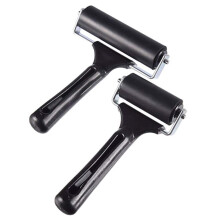 Rubber Roller Paint Roller Set - 2pcs Graphic Rollers for Lino Printing, Block Printing, and Punching Tools