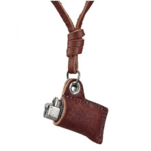 2x Adjustable Unisex Retro Lighter Design Pendant Cowhide Necklace Jewelry Gift Tw