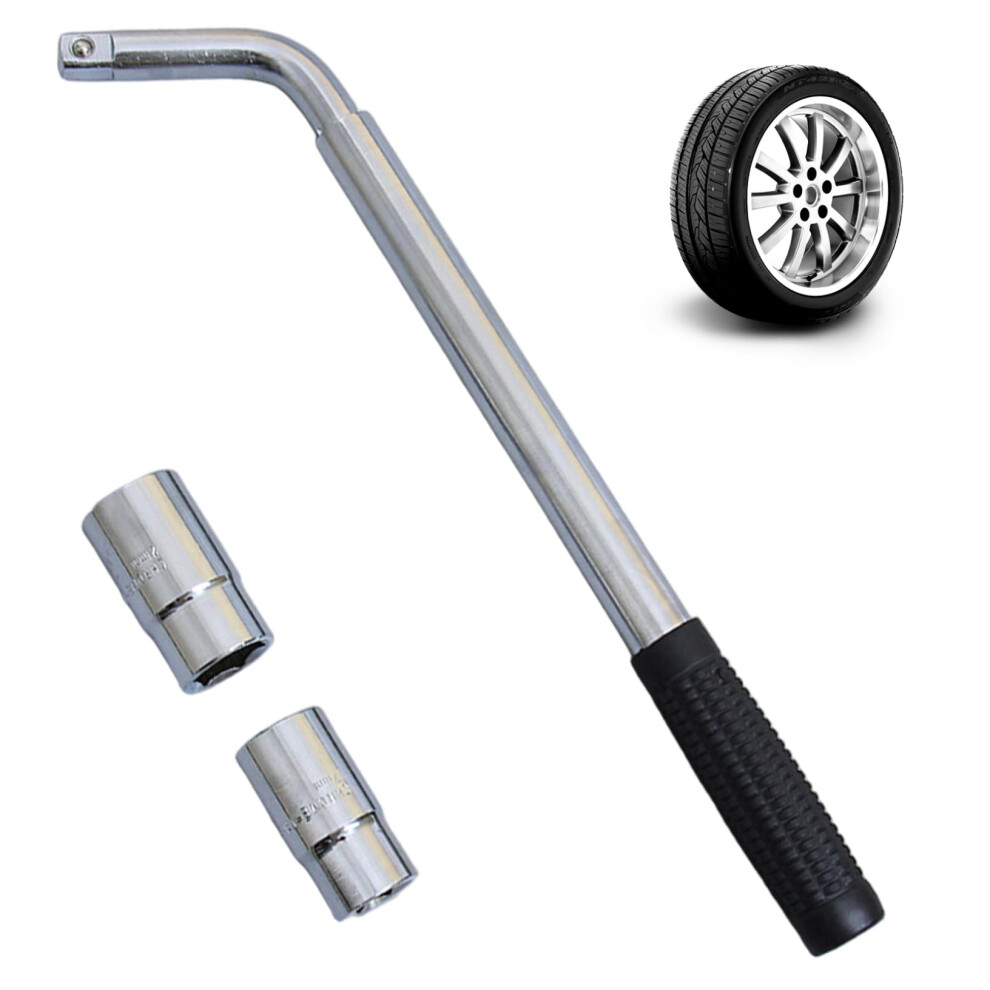 Nut Removal Tool, Telescopic Wrench With 17/19 Mm And 21/23 Mm Sockets For Automotive Wheel Maintenance 6482260862415