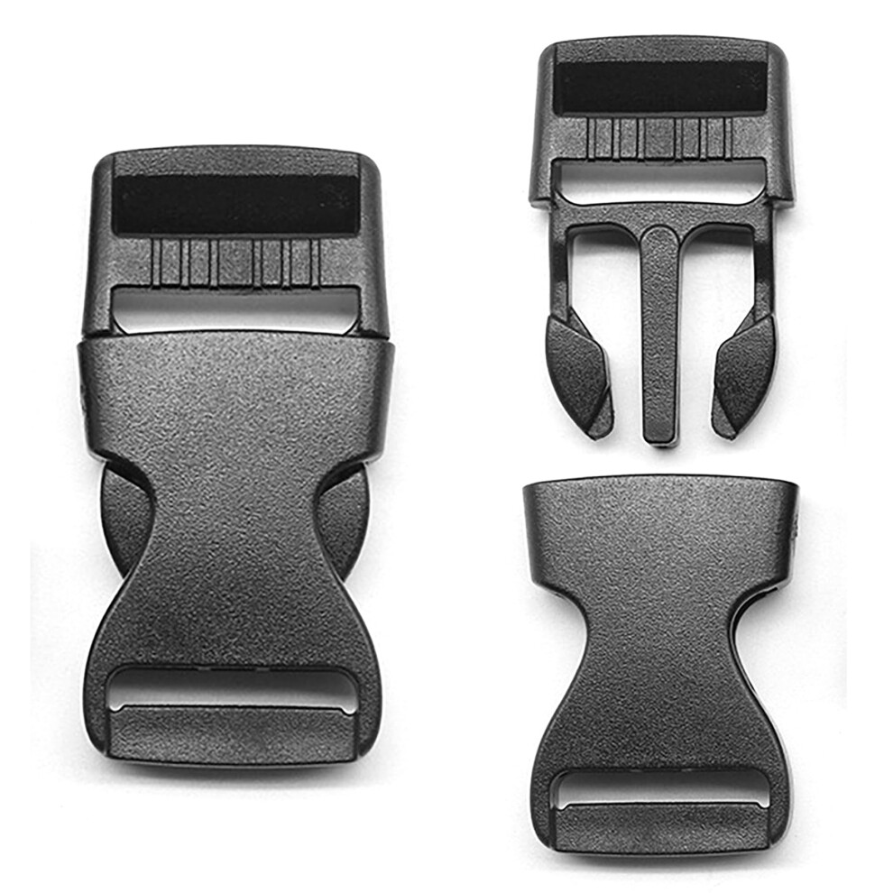 25Mm Buckles Pack Of 2 Black Click Fasteners For Webbing Straps And Backpack Replacement, Durable Lap Strap Clips 6482260862675