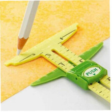 Sliding Gauge Measuring Sewing Tool Set 5-in-1 T-Shaped Quilting Ruler for Beginners Knitting and Sewing Projects