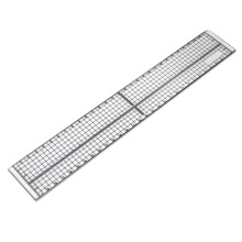 Cutting Ruler with Metal Edge 30cm Long 5cm Wide Transparent Measuring Grid for Precision Cutting and Drafting