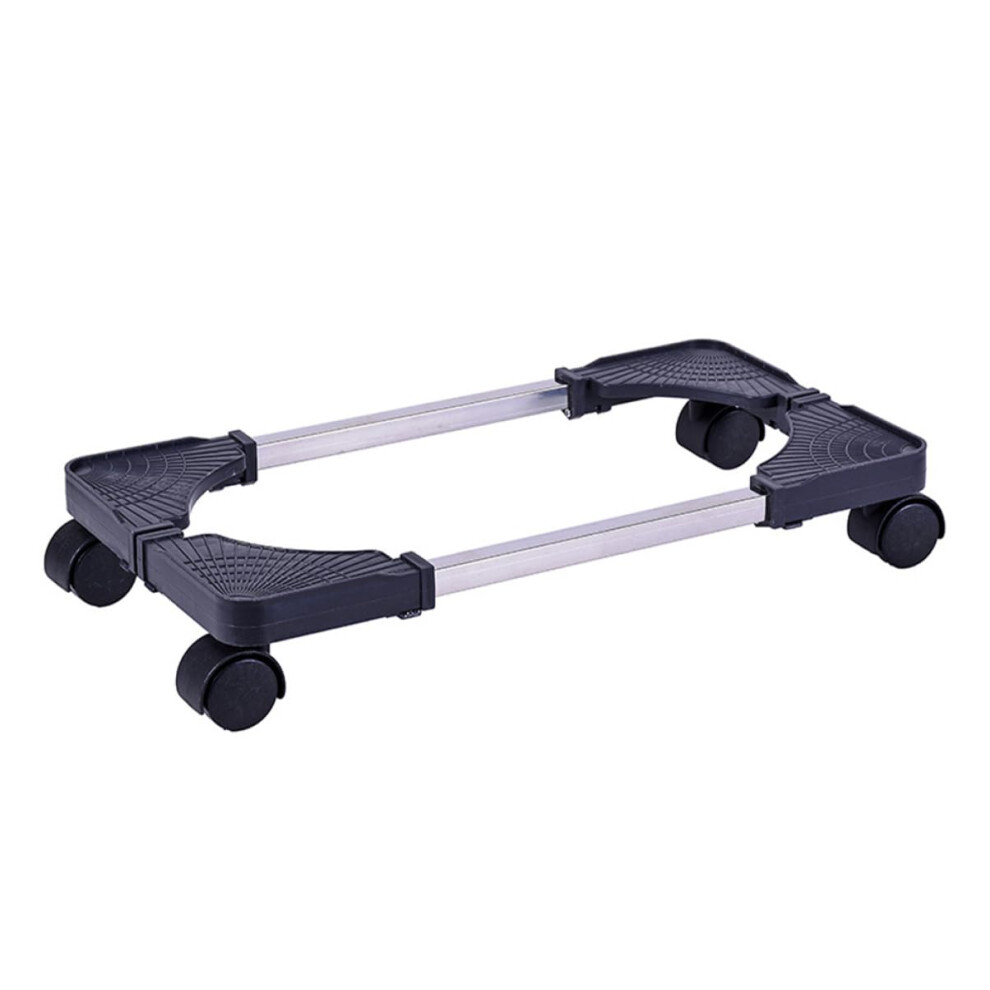 Computer Cpu Stand With Wheels, Metal Frame, Adjustable Holder For Computer Tower And Case, Movable Host Rack Black 6947110352817