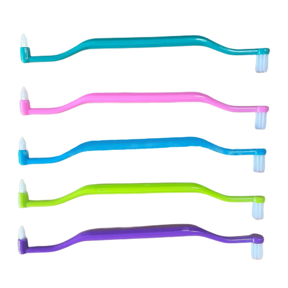 6PCS Orthodontic Toothbrush, 2-in-1 Double-Headed Brush for Interdental and Wisdom Teeth Care, Soft Bristle Orthodontic Cleaner