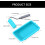 Reusable Silicone Craft Roller with Tray for Large Surface Projects, Even Glue Application, Blue Aluminum Handle, 2-Piece Set 5
