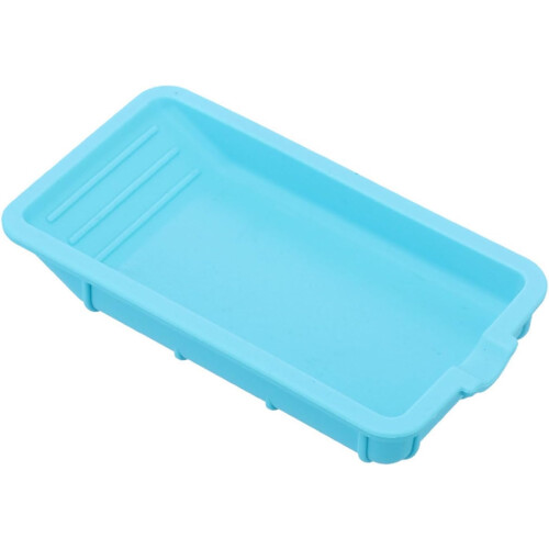 Reusable Silicone Craft Roller with Tray for Large Surface Projects, Even Glue Application, Blue Aluminum Handle, 2-Piece Set 1