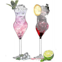 Creative Lady Cocktail Glass 2-piece Set,whiskey Glass, Champagne Goblet, Suitable for Banquet Bars Tw