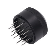 Edelstahl-Kaffeenadelverteiler 51MM, Verstellbarer Kaffeerührer mit Sockel für Heimbüro, Starker und Gesunder Kaffeezubereiter