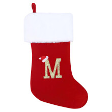 Christmas Stocking Personalised Santa Stocking 45cm Large Custom Holiday Ornament for Tree Fireplace Gift Holder Decorations