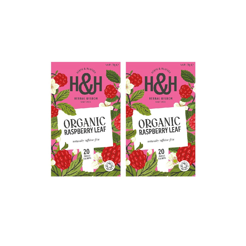 Heath And Heather Organic Raspberry Leaf ST&E 20 Bags - 2 Pack - Image 8