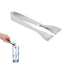 Stainless Steel Ice Tongs with Non-Slip Grip, Food-Grade Material, Heavy-Duty Design, Easy to Use and Handle, Mirror Finish