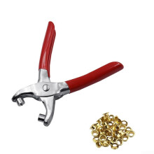 Eyelet Pliers 14 Inch Ergonomic Hole Punch Tool for Fabric Repair, Durable Metal Construction, Easy Grip Design