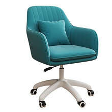 Ergonomic Velvet Gaming Chair, Adjustable Height, Swivel, Tufted Design for Home Office and Makeup Table, Blue 60x60x80-90cm