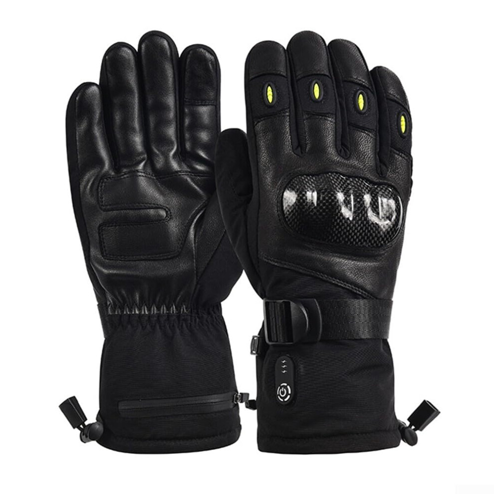 Winter Motorcycle Thermal Gloves With Touchscreen Compatibility, Adjustable Heating Levels, Waterproof, And Warm Material 6038364463364