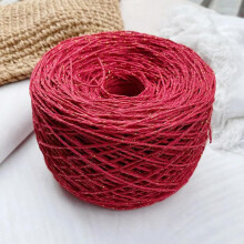 280m Bastgarn Paper Grass Cotton Yarn for Knitting and Crocheting Summer DIY Straw Hat Bag Slippers Medium Thickness