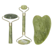 Jade Roller Set Jade Face Rollers & Scraper for Skin Care Anti-aging Face Eye Neck Beauty Roller Fac Tw