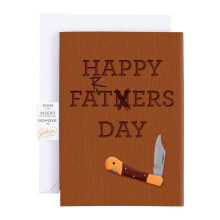 Vatertagskarte Papa Geschenke Grußkarte für Großvater Vater aus hochwertigem Karton, personalisierbar, bunt und stilvoll