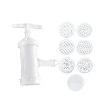 Manual Pasta Machine, Plastic Noodle Press for Kitchen, Adjustable Thickness, Easy to Use Pasta Maker