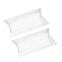 50pcs Clear PVC Pillow Shape Candy Boxes Transparent Party Wedding Favor Holder Chocolate Boxes Sweet Candy Bags Tw