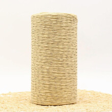 460 g Sommerbast Natural Straw Yarn for Knitting and Crocheting, Eco-Friendly Wool for Hats, Bags, and Baskets