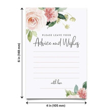 Hochzeitskarte 10 Stück 10cm x 15cm Blumen Design Tischkarten Danke Karten für Hochzeiten und Events Style 5