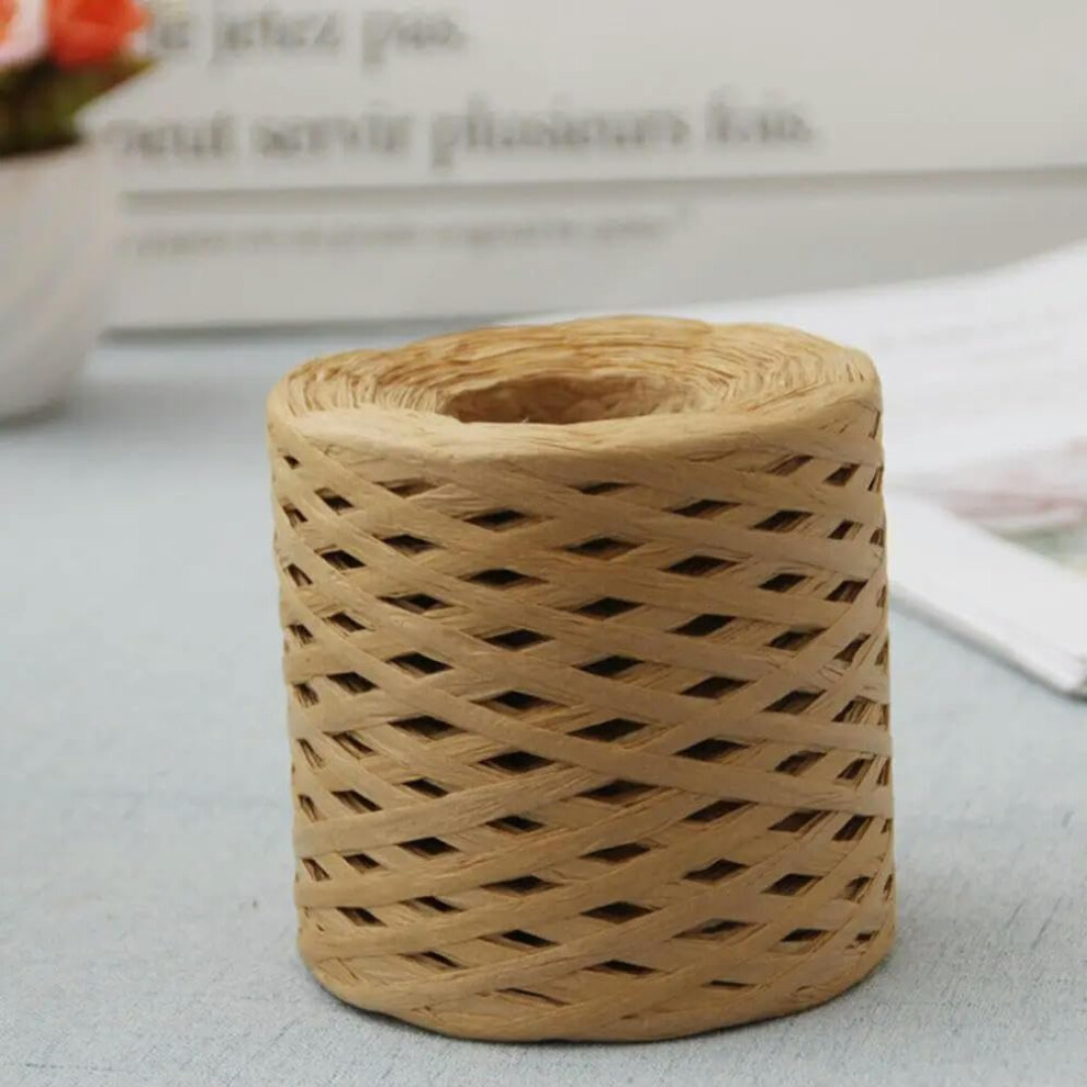 200M Eco-Friendly Toilet Paper Yarn, Durable Craft Twine For Crochet, Summer Hat Making, Natural Jute String 6482260865928