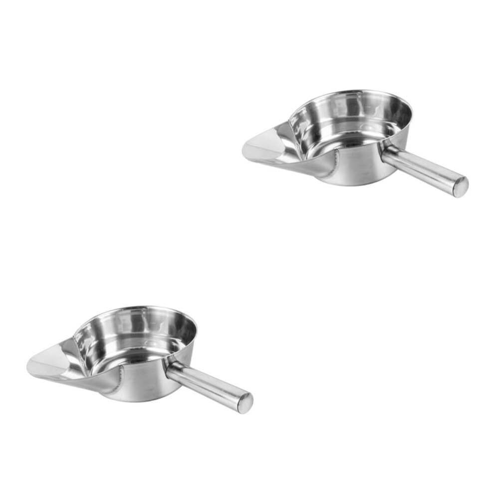 Duck Bill Spatula 2-Pack Slotted Stainless Steel Fry Scoop for French Fries and Potato Serving Silver-image-OPC-PJWFFHJ-NEW