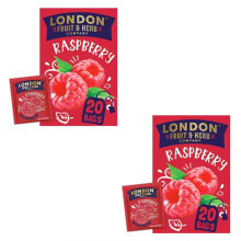London Fruit & Herb Co. Raspberry - 20 Tea Bags, Pack of 2